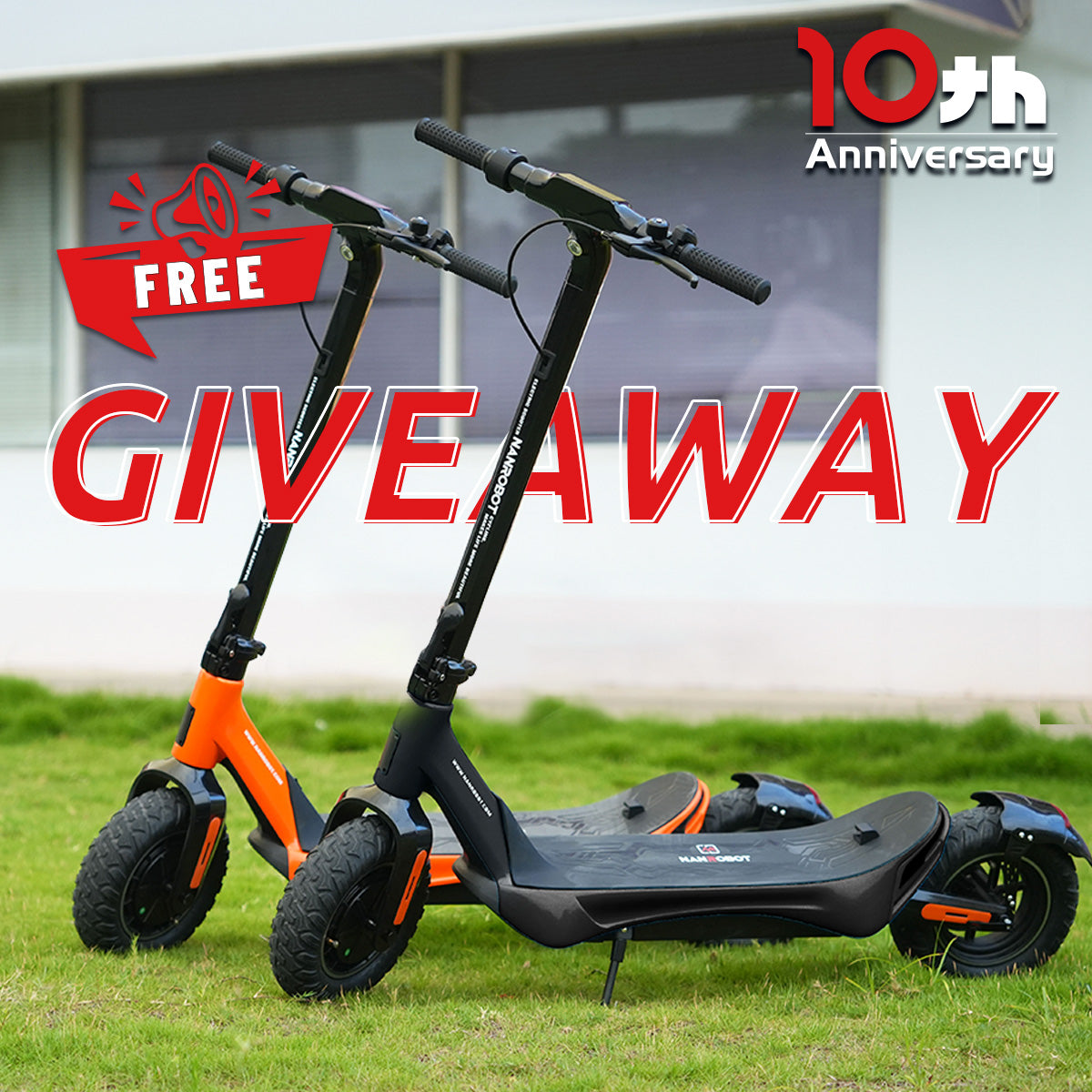 Nanrobot's 10th Anniversary Mega Giveaway! Win a Free C1 Scooter!